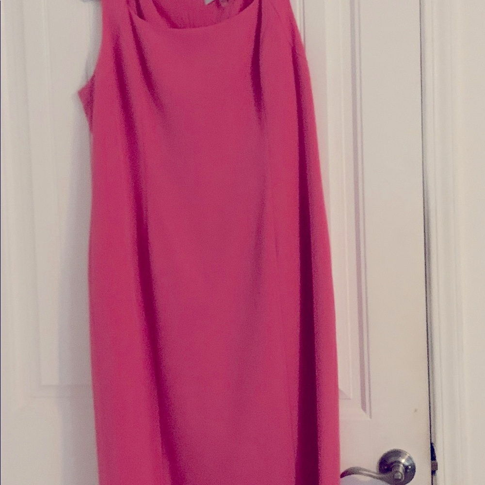 Pink sleeveless dress by Kasper, size 18